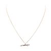 Image 2 : 0.10 ctw Diamond "crosbyLA" Pendant with Chain - 14KT Rose Gold