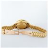 Image 7 : Rolex Ladies 18K Yellow Gold MOP Diamond & Ruby President Wristwatch With Rolex