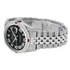 Image 5 : Rolex Mens Stainless Steel Black Roman Diamond & Ruby Datejust Wristwatch With R