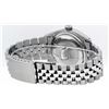 Image 7 : Rolex Mens Stainless Steel Black Roman Diamond & Ruby Datejust Wristwatch With R