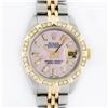 Image 1 : Rolex Ladies 2 Tone 14K Pink Mother Of Pearl Pyramid Diamond Datejust Wristwatch