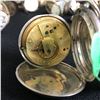 Image 2 : SIZE 16 SOLID SILVER KEYWIND ENGLISH POCKET WATCH WORKING