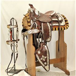 Bohlin Silver Mounted Saddle