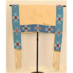 Sioux Beaded Hide Saddle Blanket