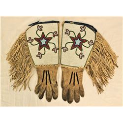 Blackfoot Beaded Gauntlets