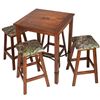 Image 1 : Pub Table & 4 Barstools w/ Camo Seats