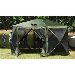 Clam Quick Set Escape Gazebo Canopy w/NWTF Logo