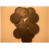 Image 2 : Lot of 12 Canada One Cent 1 Penny Queen Victoria Large cent