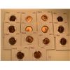 Image 2 : Lot of 14 Canada One Cent 1 Penny 1963 UNC