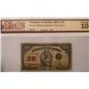 Image 1 : Canada 25 cent 1923 Dominion of Canada 25c Shinplaster DC-24c McCavour Saunders Check Letter L BCS 1