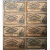 Image 1 : Lot of 8 Canada 25 cent 1900 Dominion of Canada 25c Shinplaster