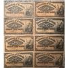 Image 1 : Lot of 8 Canada 25 cent 1900 Dominion of Canada 25c Shinplaster