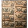 Image 1 : Lot of 8 Canada 25 cent 1900 Dominion of Canada 25c Shinplaster