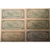Image 2 : Lot of 6 Canada 1 Dollar 1954 Bank of Canada $1 Modified Portrait