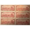 Image 2 : Lot of 6 Canada 2 Dollar 1954 Bank of Canada $2 Circulated Modified Portrait