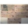 Image 2 : Lot of 5 Canada 10 Dollar 1989 Bank of Canada $10