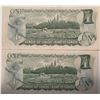 Image 2 : Lot of 2 Canada 1 Dollar 1973 Bank of Canada $1
