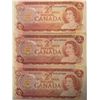 Image 1 : Lot of 3 Canada 2 Dollar 1974 Bank of Canada $2