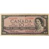 Image 1 : Canada 10 Dollar 1954 Bank of Canada $10 BC-40b Beattie Rasminsky