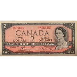 Canada 2 Dollar 1954 Bank of Canada $2 BC-38c B/G 8656451