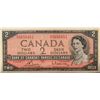 Image 1 : Canada 2 Dollar 1954 Bank of Canada $2 BC-38c B/G 8656451