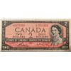 Image 1 : Canada 2 Dollar 1954 Bank of Canada $2 BC-38c L/G 3231629