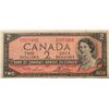 Image 1 : Canada 2 Dollar 1954 Bank of Canada $2 BC-38d P/G 2071602