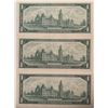 Image 2 : Lot of 3 Canada 1 Dollar 1867-1967 Bank of Canada BC-45a Special Commemorative Serial Number 1867-19
