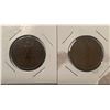Image 2 : Lot of 2 Bank Token Half Penny 1837 Un Sous Province Du Bas Canada