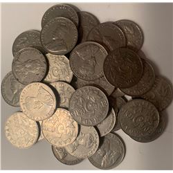 Lot of 33 Canada King George V Nickels coins 1922-1936 Not including 1925-1926
