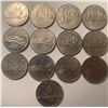 Image 1 : Lot of 13 Canada 1 Dollar Bank of Canada $1