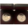 Image 2 : Lot of 2 Canada Cased Silver Dollar $1 Uncirculated 1974 and 1979