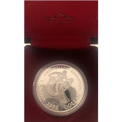 Canada Cased 1 Dollar Silver $1 1983 Proof