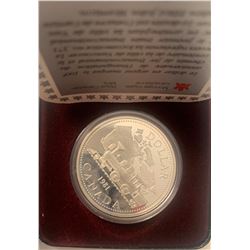 Canada Cased 1 Dollar Silver $1 1981 Proof