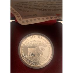 Canada Cased 1 Dollar Silver $1 1985 Proof