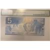 Image 2 : Canada 5 Dollars 2004 / 2005 $5 P 101 Jenkins Dodge 15 th Label SUPERB GEM UNC PMG 67 EPQ