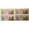 Image 1 : Lot of 4 Mexico 10 PESOS 1975 P 63 AUNC ABPUT UNC Sequential Serial F1584226 to F1584229