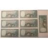 Image 2 : Lot of 7 Lebanon 5 Livres 1986 P 62 UNC Sequential Serial L8639959 to L8639965