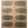 Image 2 : Lot of 8 Canada 25 cent 1900 Dominion of Canada 25c Shinplaster