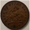 Image 1 : Canada Bank Token One Penny 1857 Bank of Upper Canada
