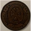 Image 1 : Canada Bank Token Half Penny 1837 Un Sous Province Du Bas Canada
