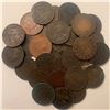 Image 1 : Lot of 30 Canada One Cent 1 Penny Queen Victoria Large cent