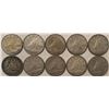 Image 1 : Lot of 10 Canada 10 Cent Silver Dime Bank of Canada