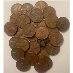 Lot of 30 USA 1 Cent One Cent Older Dates