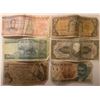 Image 1 : Lot of 6 Circulated Bills Currency Mixed Countries