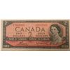 Image 1 : Canada 2 Dollars 1954 Bank of Canada $2 BC-38c Bouey Rasminsky