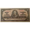 Image 1 : Canada 10 Dollars 1937 Bank of Canada $10 BC-24c Tear Middle