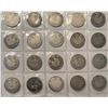 Image 2 : Lot of 20 Canada 10 Cents Silver Ten Cents George V 1911 - 1936 in Slip Easy coin Folder