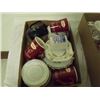 Image 4 : 2 boxes assorted glassware