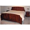 Image 1 : ART DECO 7pc. BEDROOM SUITE, Flame Mahogany #936006